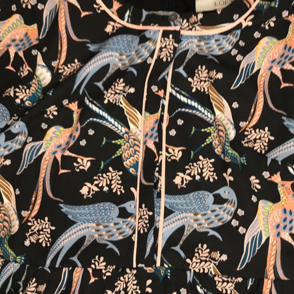 Loft Petite Birds Pattern Long Sleeved Size OP. - Picture 4 of 7